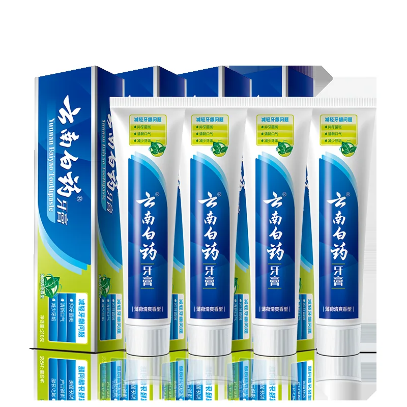云南白药牙膏冰爽护龈210g*4支