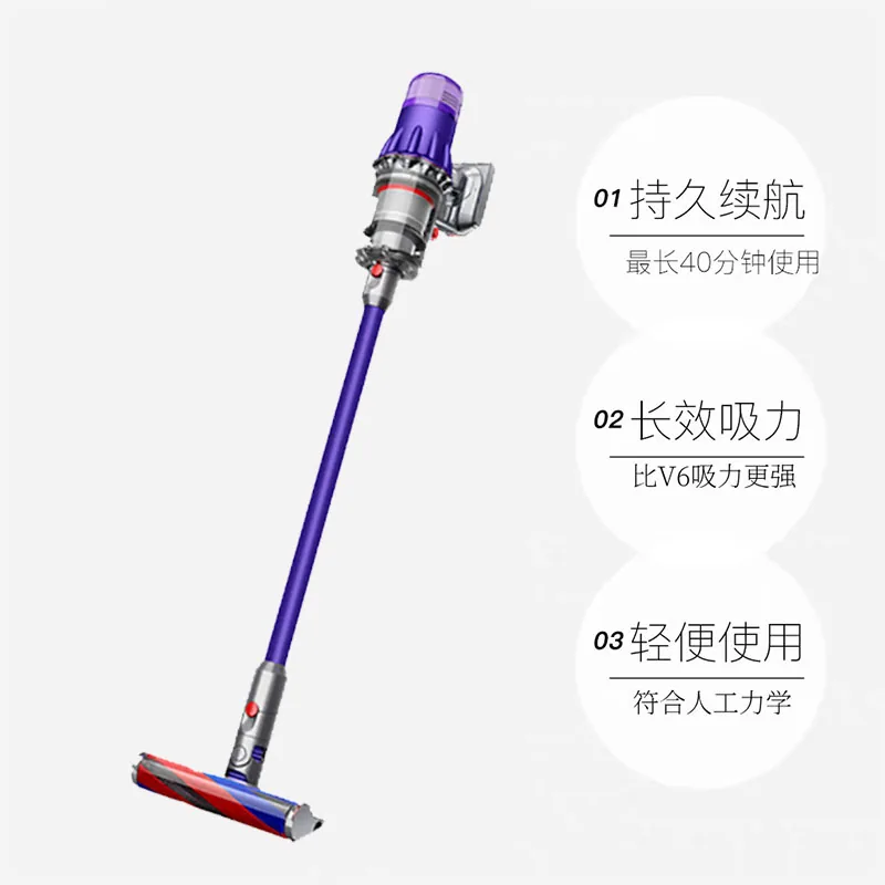 戴森Slim Fluffy无线吸尘器海外版主机与吸头（细节图 1）