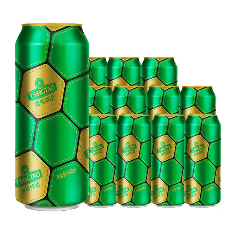 青岛啤酒足球罐500ml*24听整箱（细节图 2）