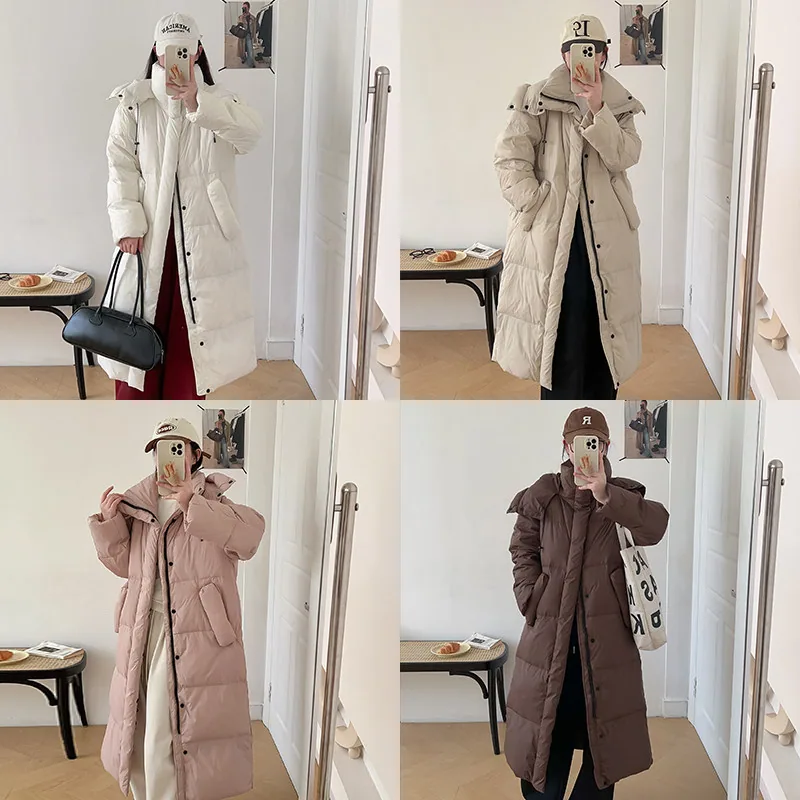 Artsdon阿仕顿长款鸭绒羽绒服90%白鸭绒230g（细节图 1）