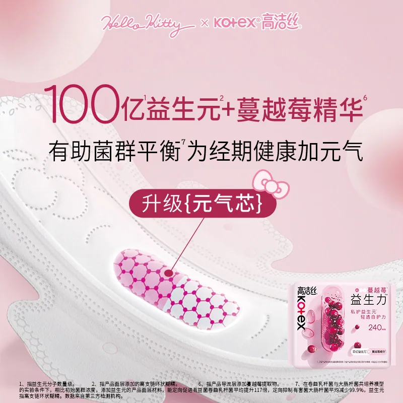 高洁丝蔓越莓益生力夜安裤迷你巾护垫套装（细节图 1）
