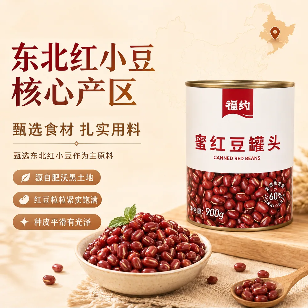 福约蜜红豆罐头即食糖纳小料（细节图 2）