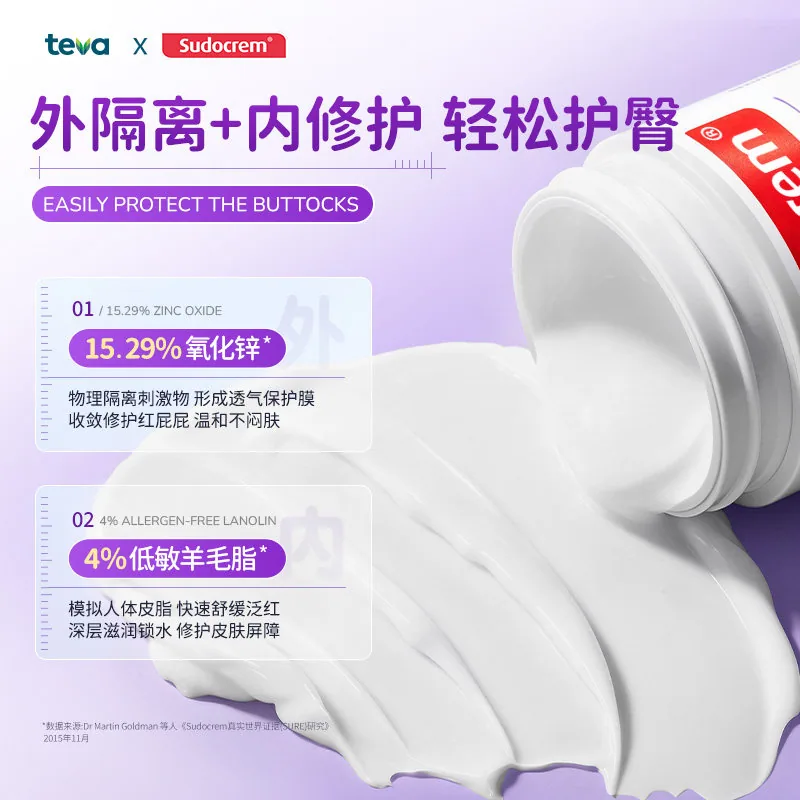 Sudocrem英国屁屁膏新生婴儿屁屁乐罐装（细节图 2）