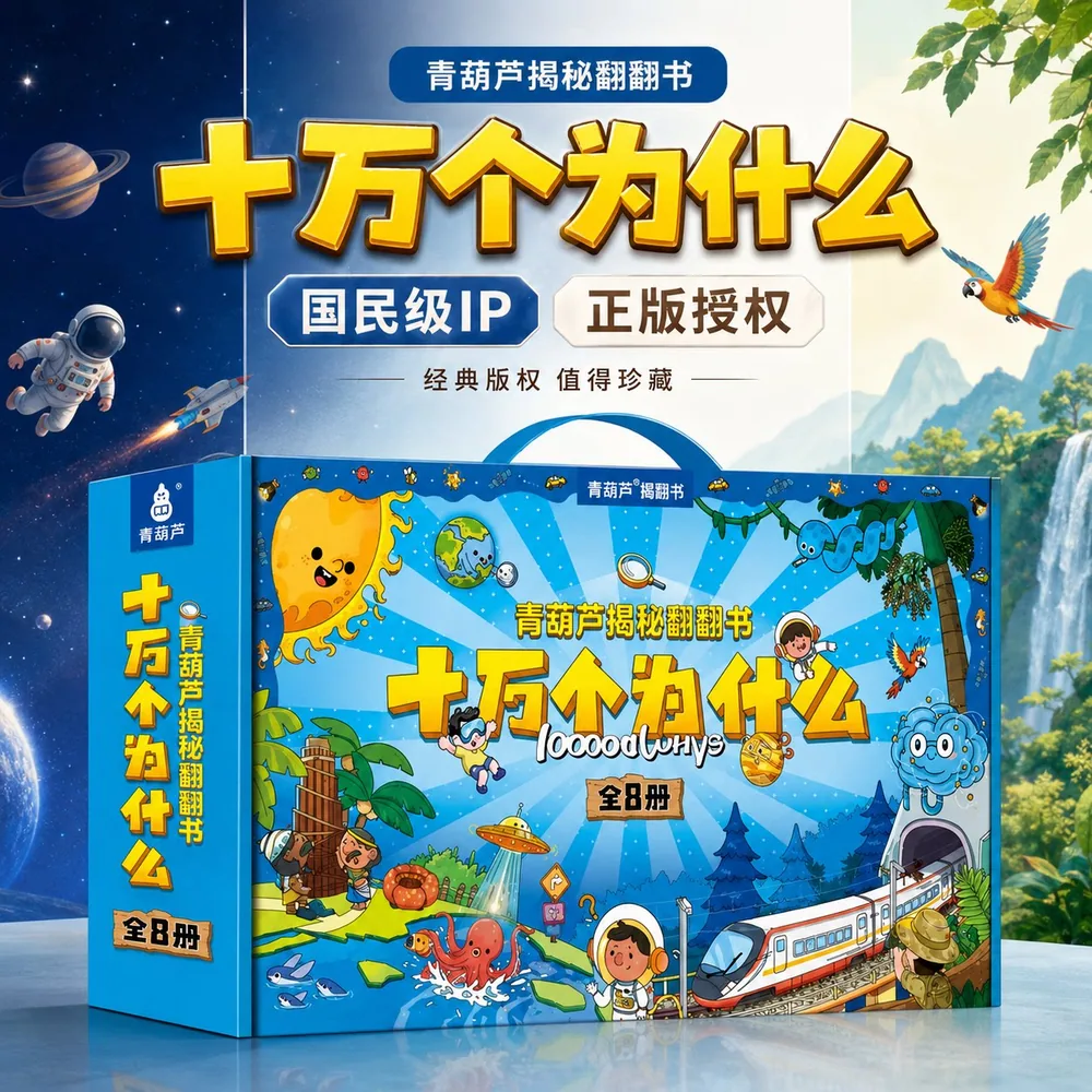 青葫芦揭秘系列翻翻书十万个为什么