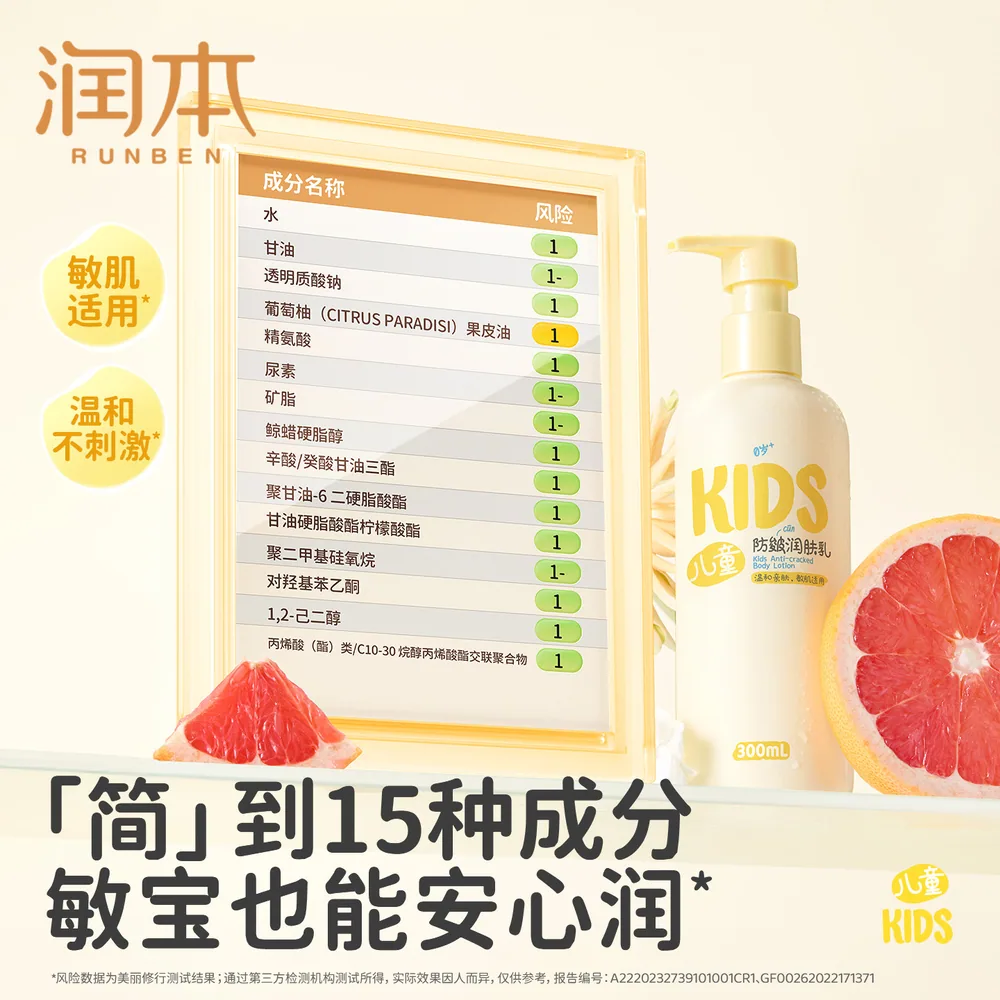 润本身体乳300ML瓶装正面图（细节图 2）