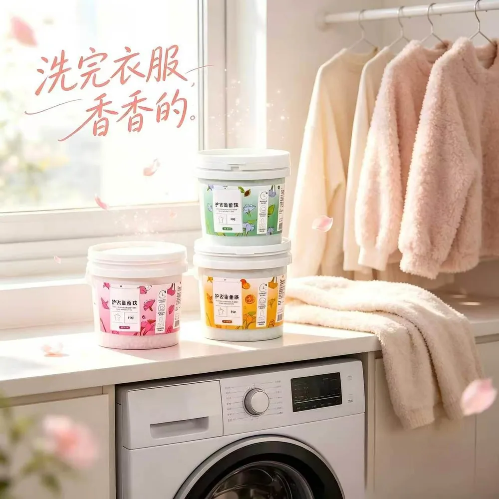 万家好物工厂仓洗衣服爆香珠1000g包装（细节图 2）