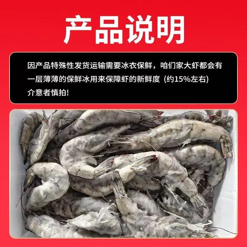 厄瓜多尔南美大虾净重2.8斤（细节图 2）