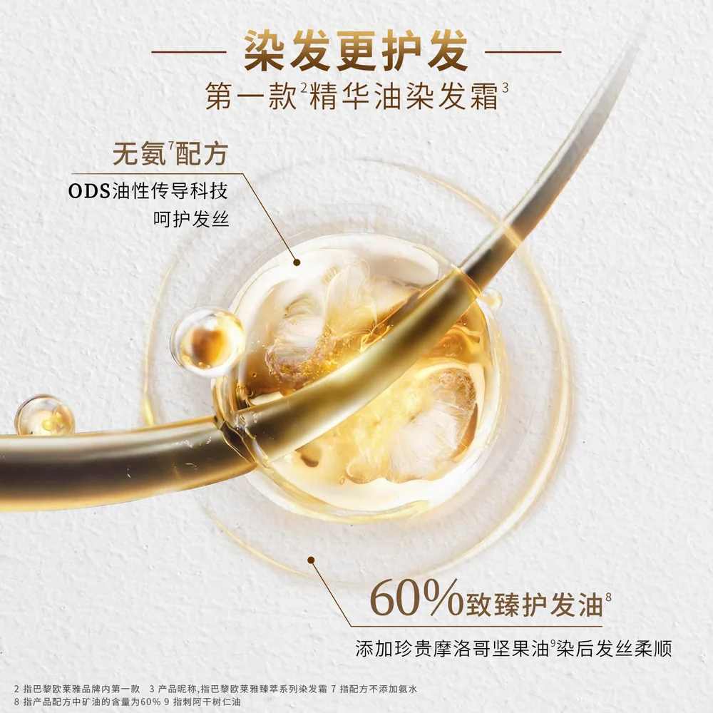欧莱雅精油染发霜臻萃染发膏产品图（细节图 1）