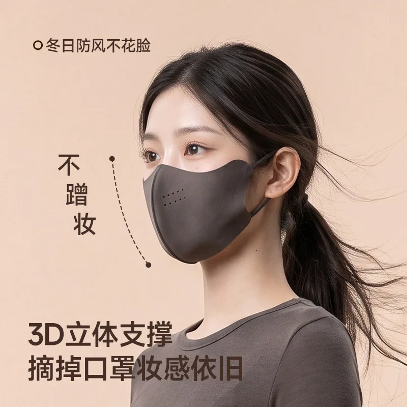 MissWiss保暖透气薄绒防风面罩主图（细节图 2）