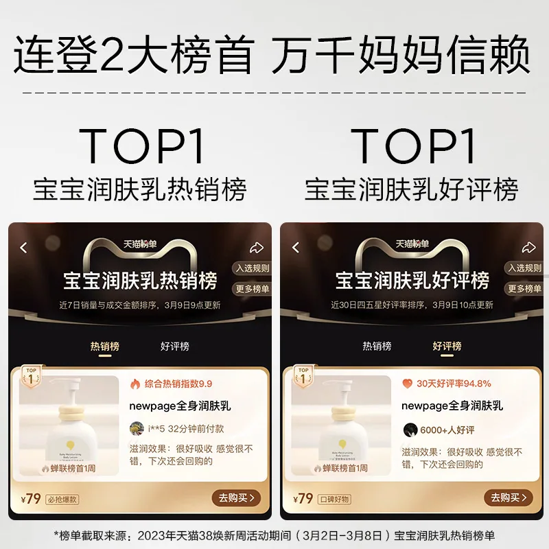newpage一页儿童身体乳100g大支装（细节图 2）