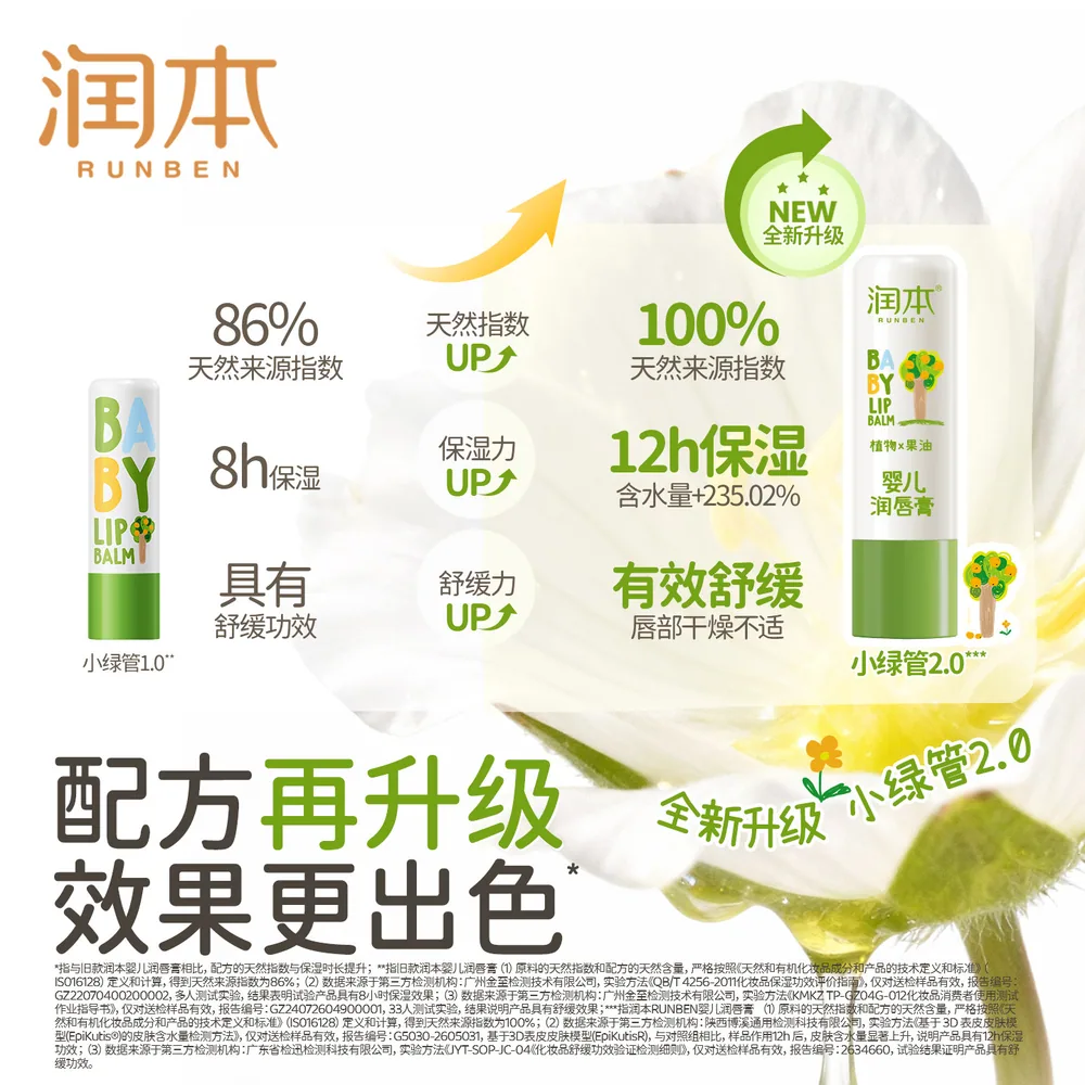 润本儿童润唇膏2.0版单支装（细节图 1）