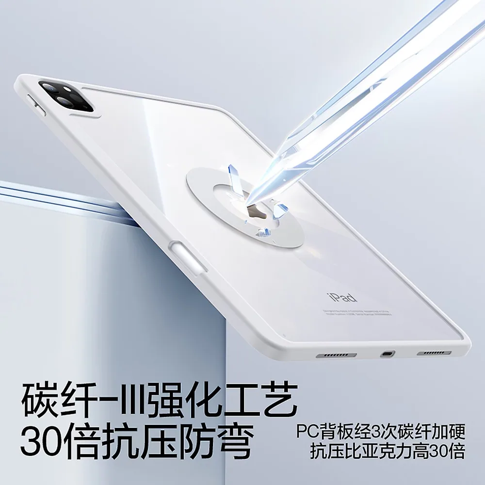 闪魔亚克力磁吸iPad保护壳高透背板（细节图 1）
