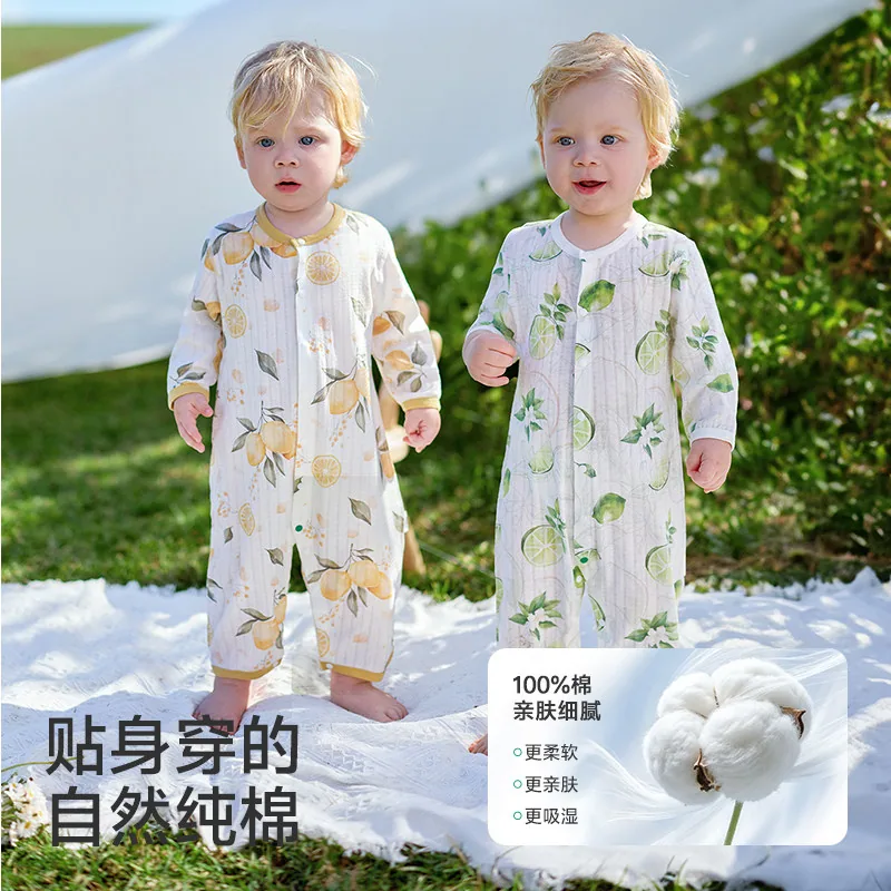 欧孕[果冻凉]夏季连体衣纯棉薄款（细节图 1）