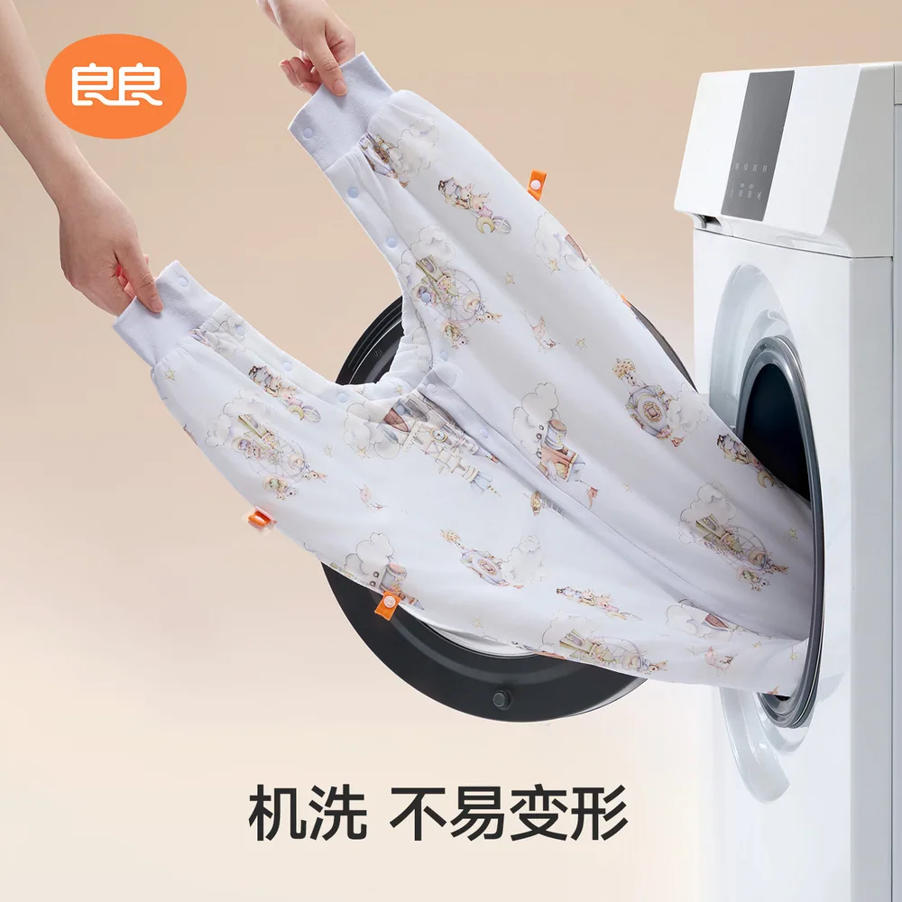 良良婴儿恒温分腿睡袋秋冬款主图（细节图 2）