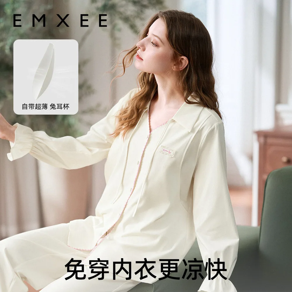 嫚熙夏季纯棉吸汗月子服薄款套装（细节图 2）