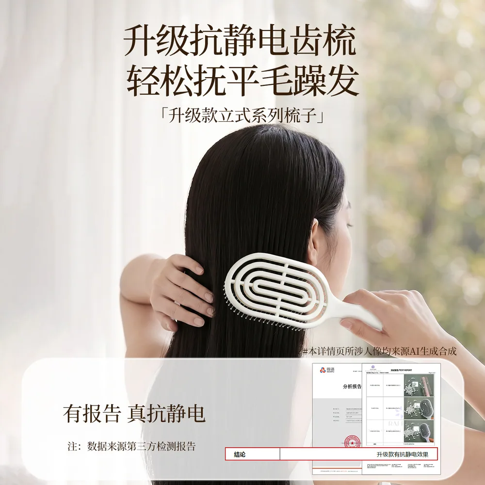 名创优品爆款梳子合集气囊气垫梳（细节图 1）