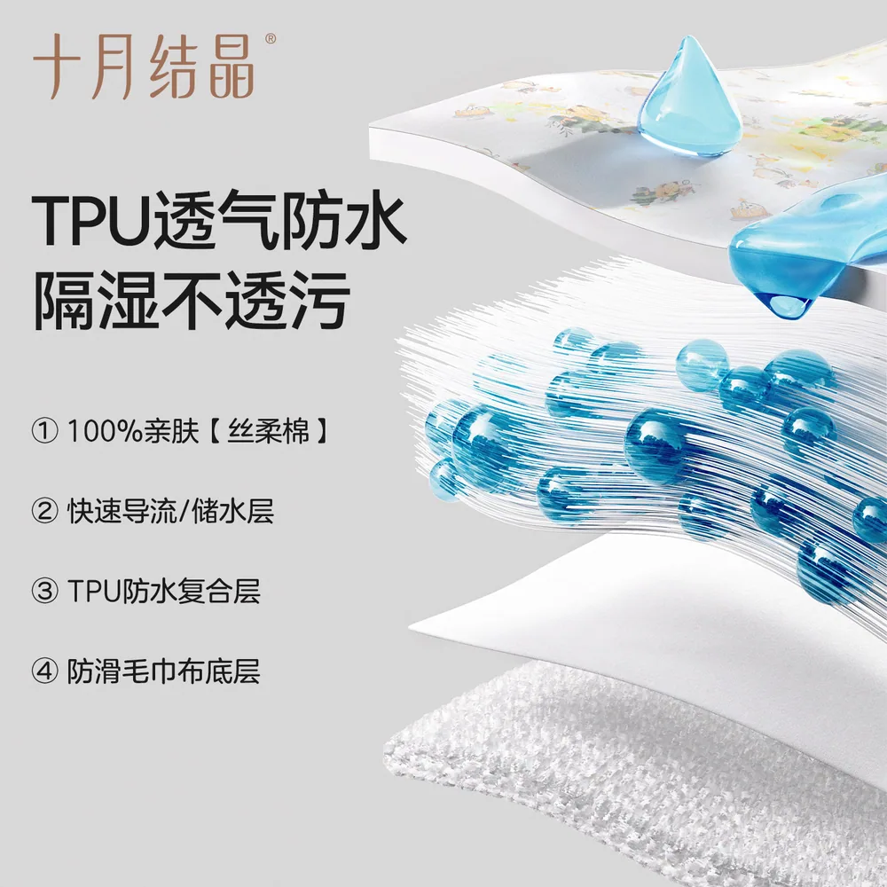 十月结晶婴儿隔尿垫纯棉可洗款（细节图 2）