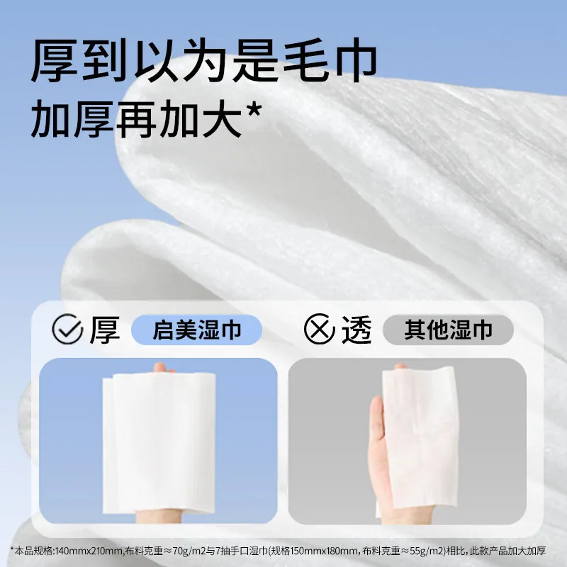 启美十二生肖手口湿巾80抽加厚家庭装（细节图 2）
