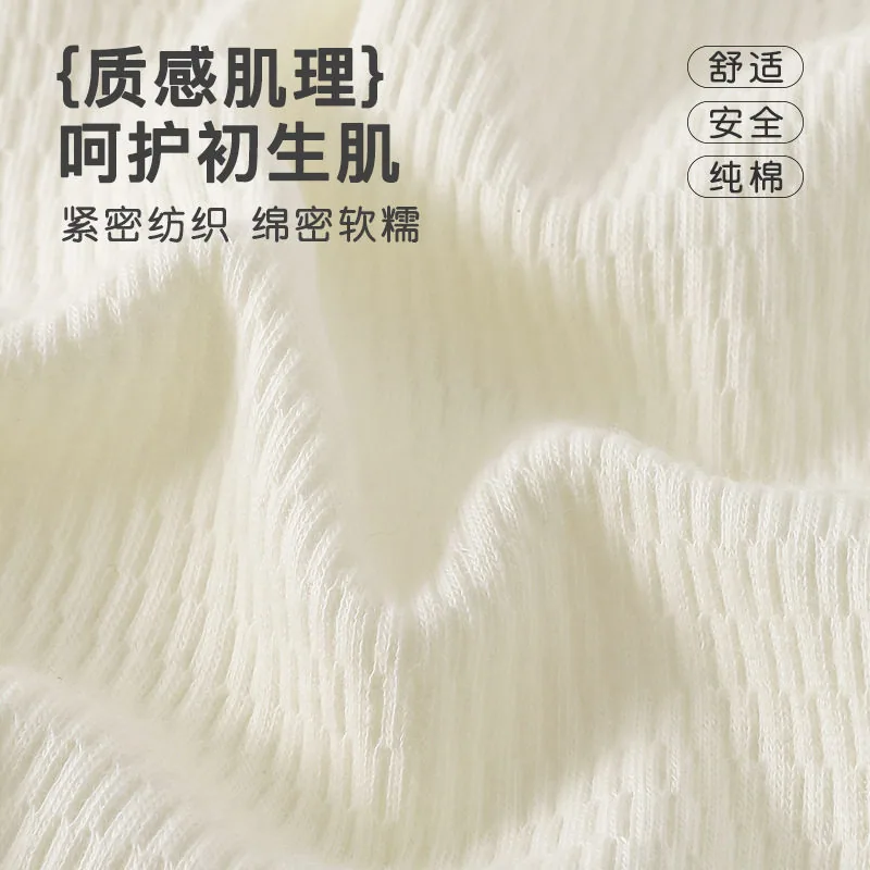 咪迪啦纯棉A类婴儿长袖连体爬服主图（细节图 1）
