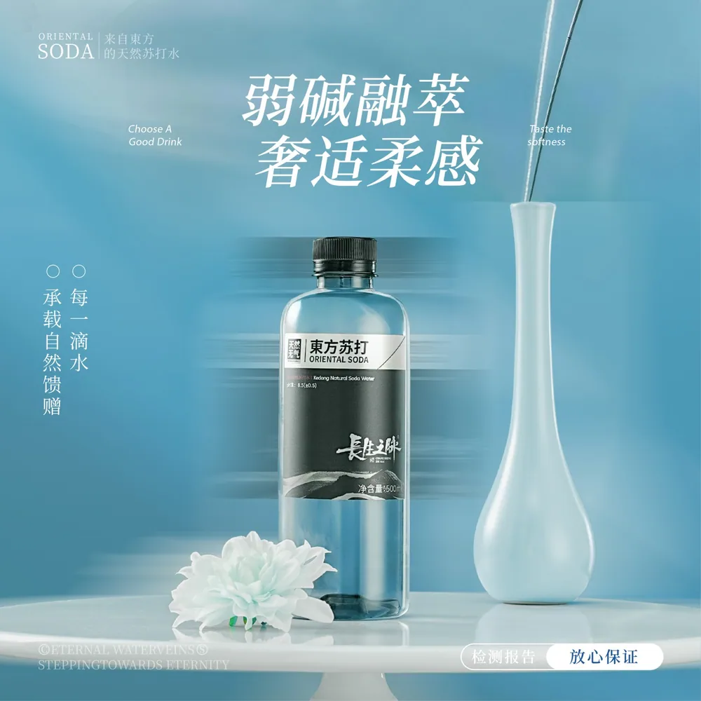 长生之脉克东天然苏打水整箱