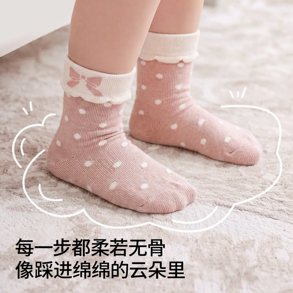 嫚熙夏季超薄透气网眼镂空婴儿袜2双装（细节图 2）