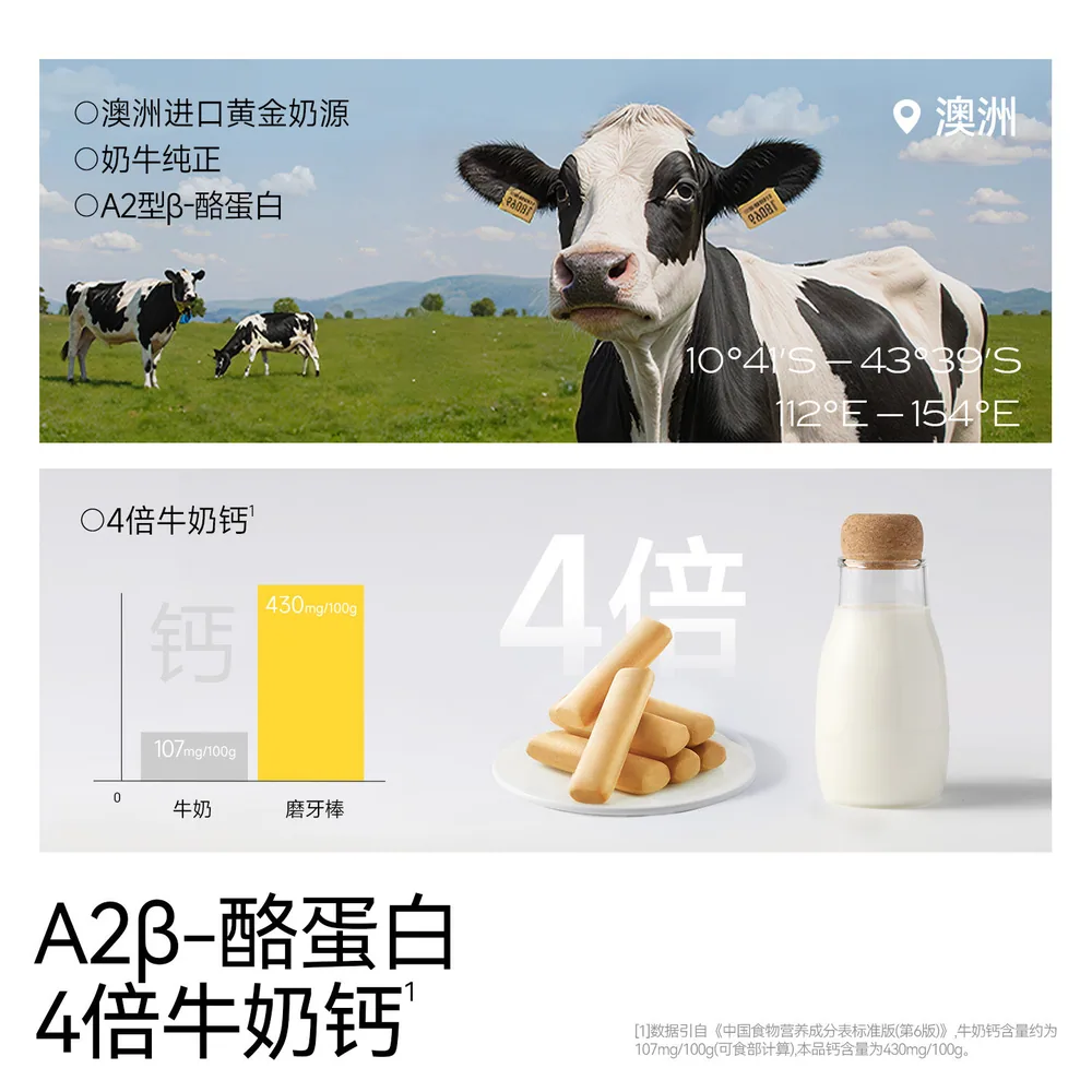 不二宝贝A2β酪蛋白磨牙棒独立小包装（细节图 1）