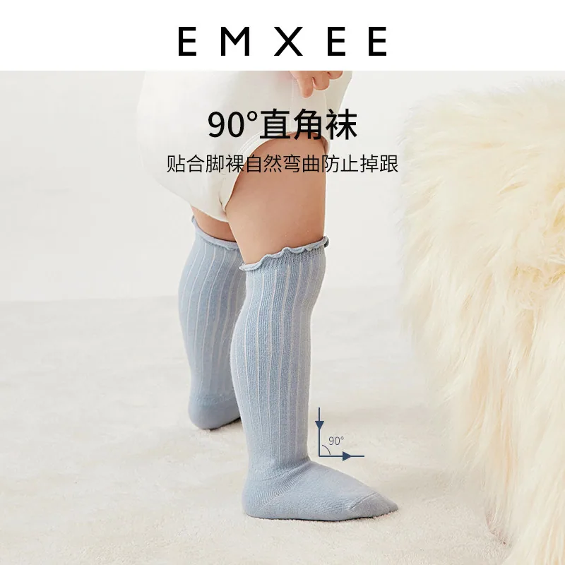 嫚熙婴儿过膝长袜0-3个月加厚棉绒款（细节图 2）
