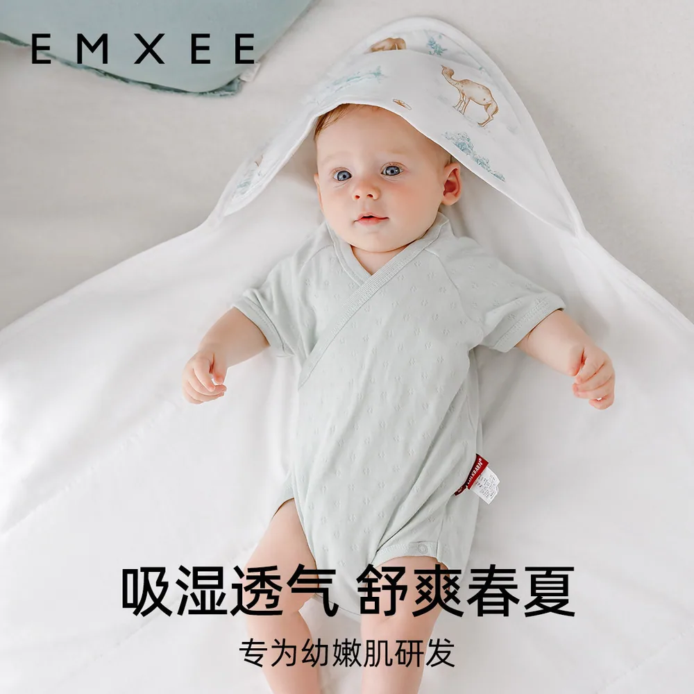 嫚熙婴儿包被四季抱被纯棉款（细节图 1）