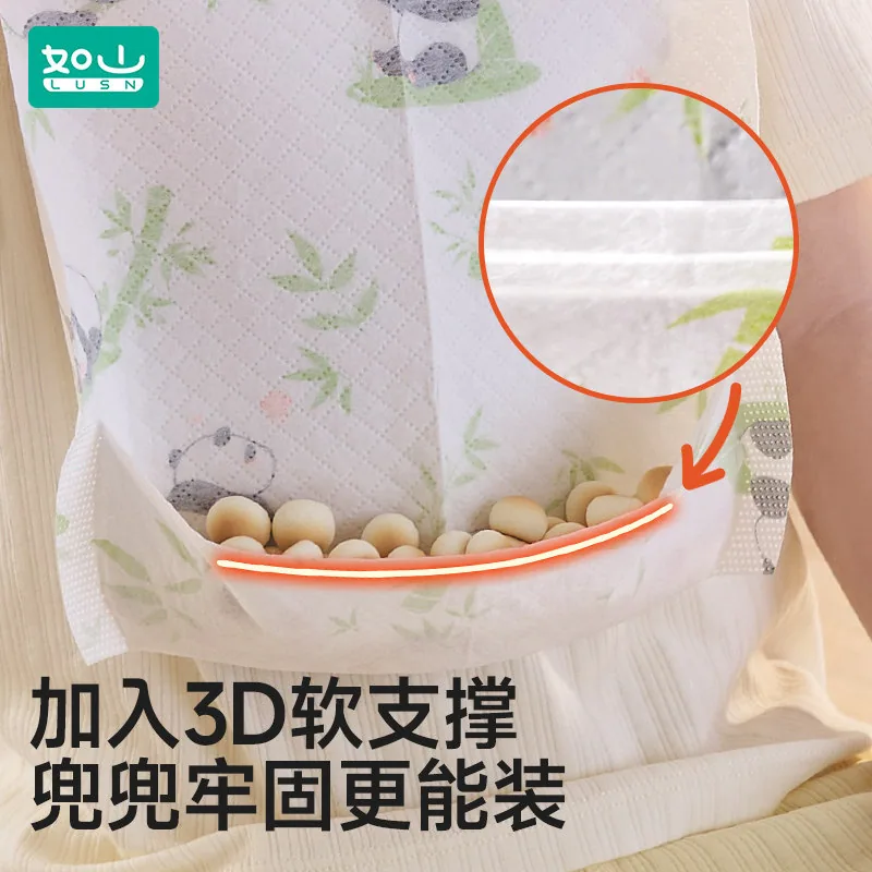 如山婴儿童一次性围兜10片装（细节图 1）