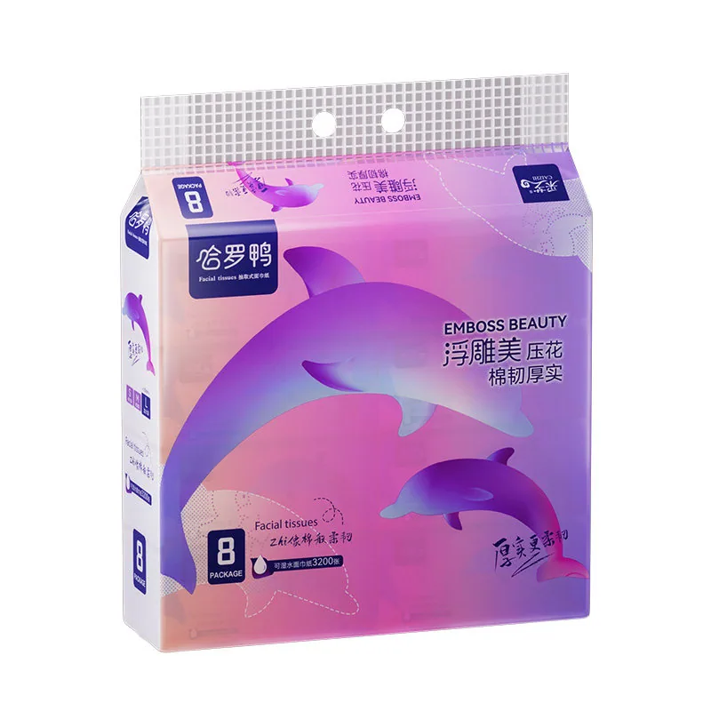 哈罗鸭抽纸可湿水面巾纸