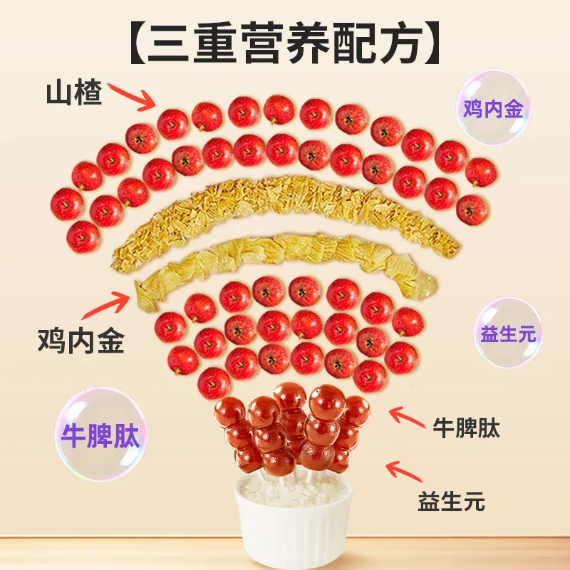 心迪妈妈山楂棒棒糖独立包装（细节图 2）
