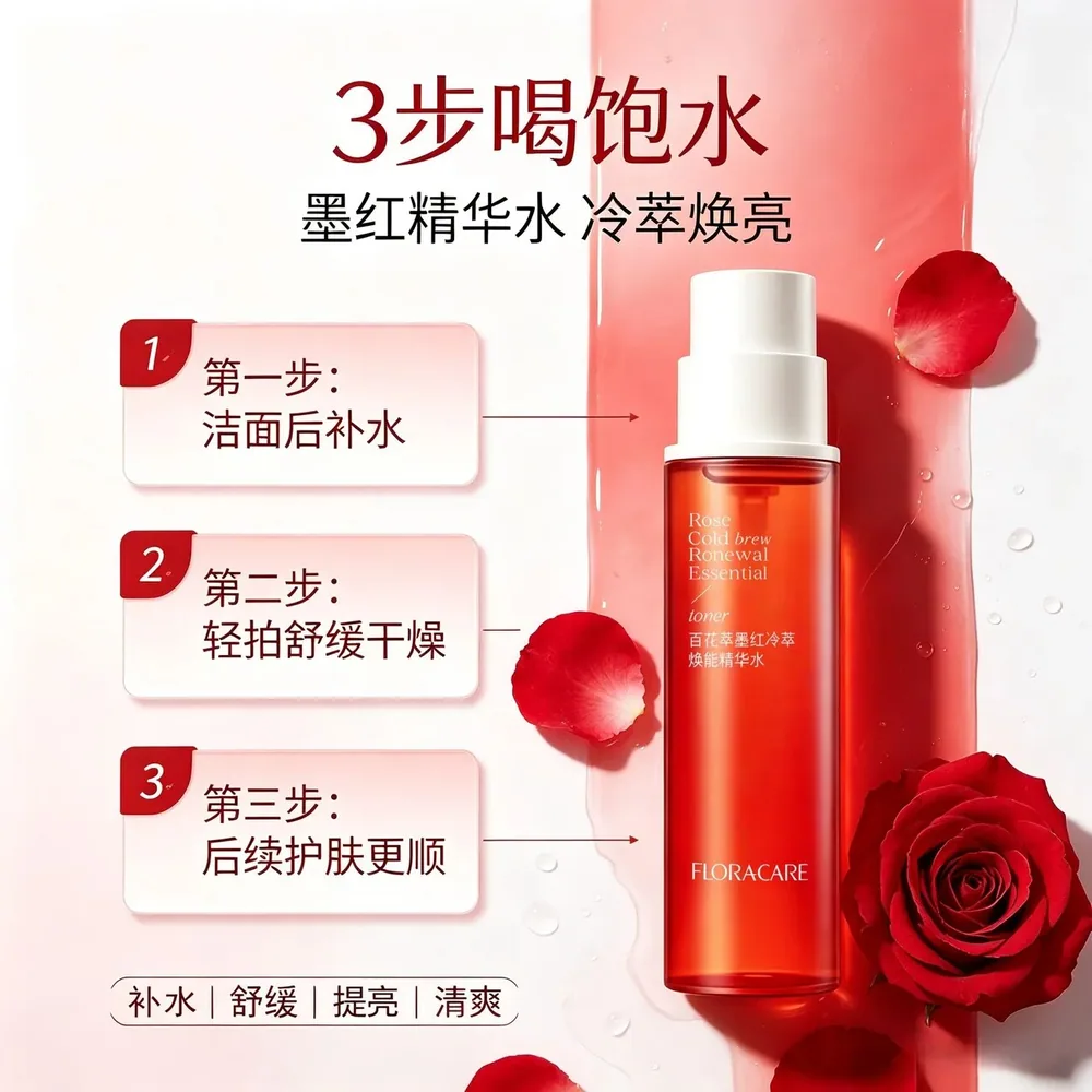 欧诗漫百花萃墨红修护精华水150ml（细节图 1）