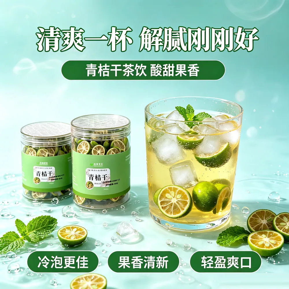 轻山悦色青桔干罐装80g主图（细节图 1）