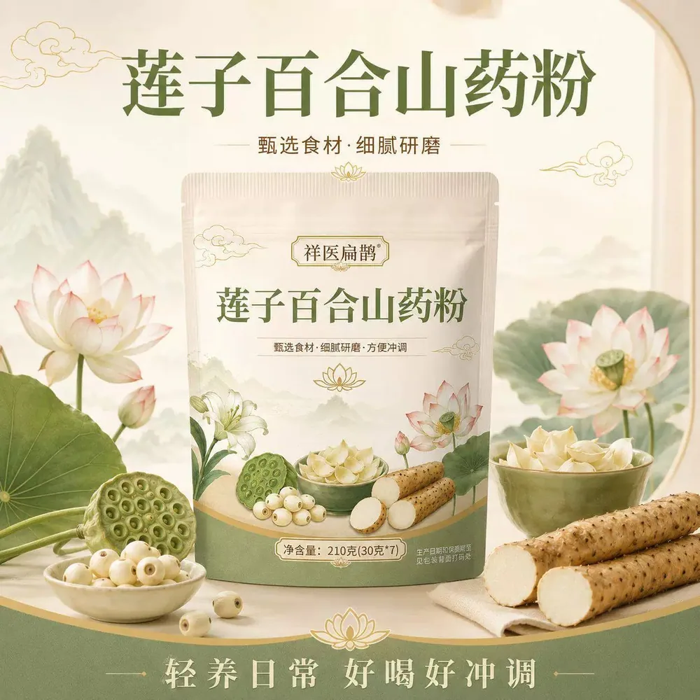 耶派莲子百合山药粉210g袋装15小袋（细节图 2）