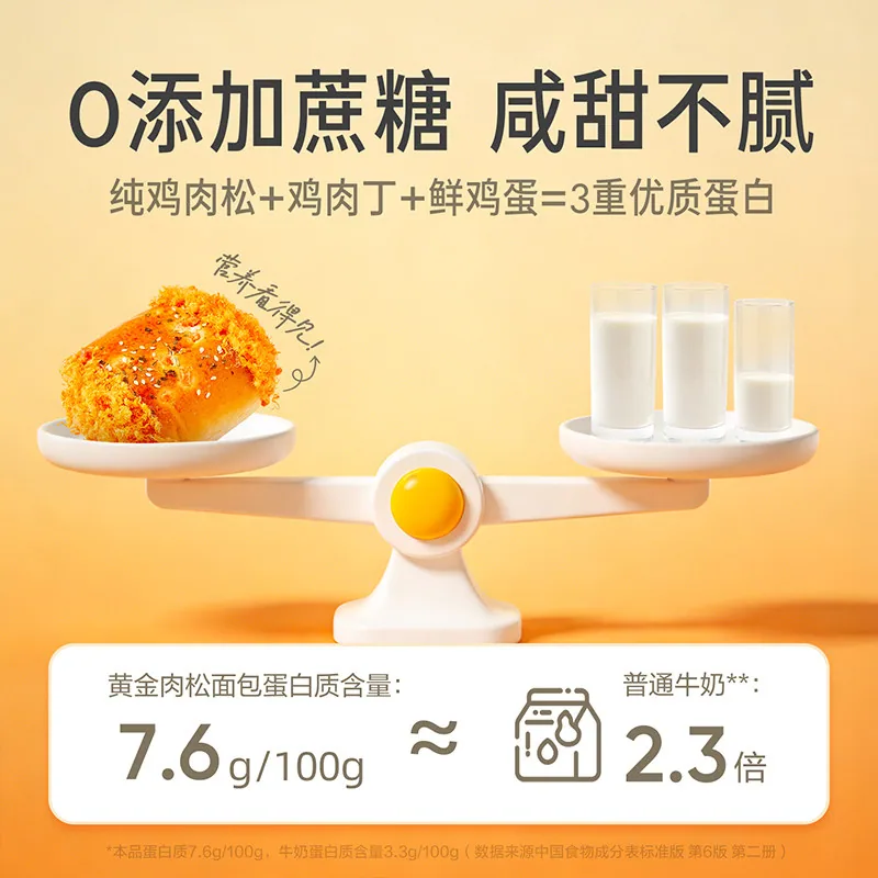 良品铺子黄金肉松面包430g整箱装（细节图 2）