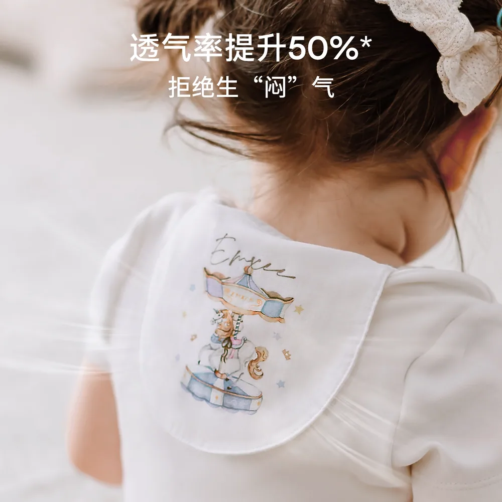 嫚熙儿童纯棉隔汗巾三条装（细节图 2）