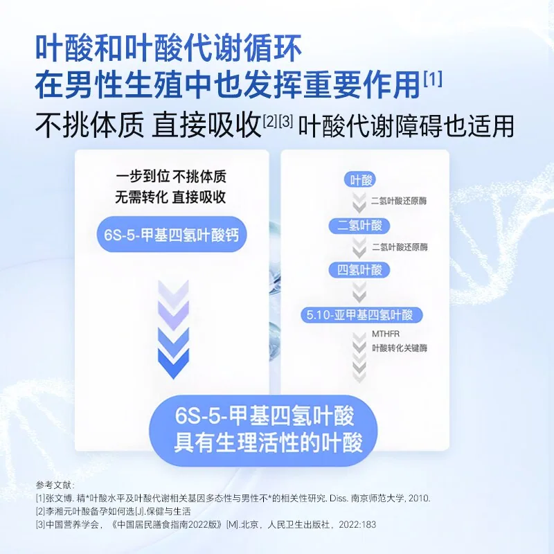 高吉星男士活性叶酸备孕锌硒片番茄红素瓶装（细节图 1）
