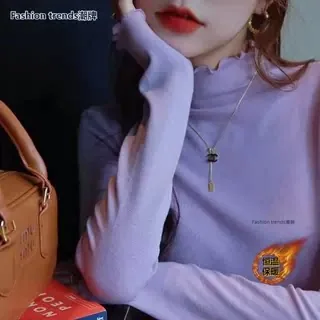 德绒百搭打底衫绒面细节图（细节图 1）