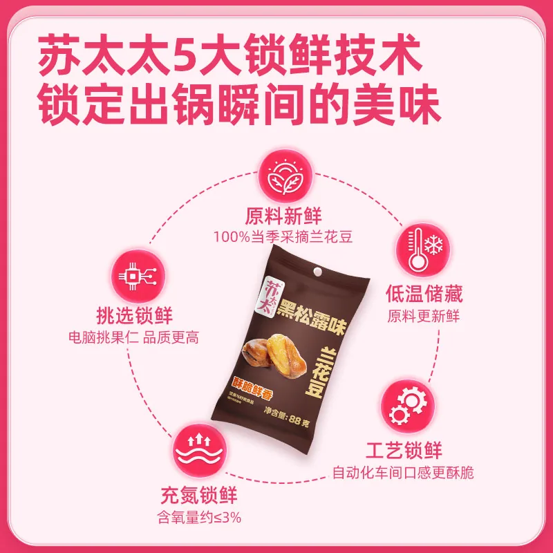 苏太太黑松露味兰花豆88g五包装（细节图 2）