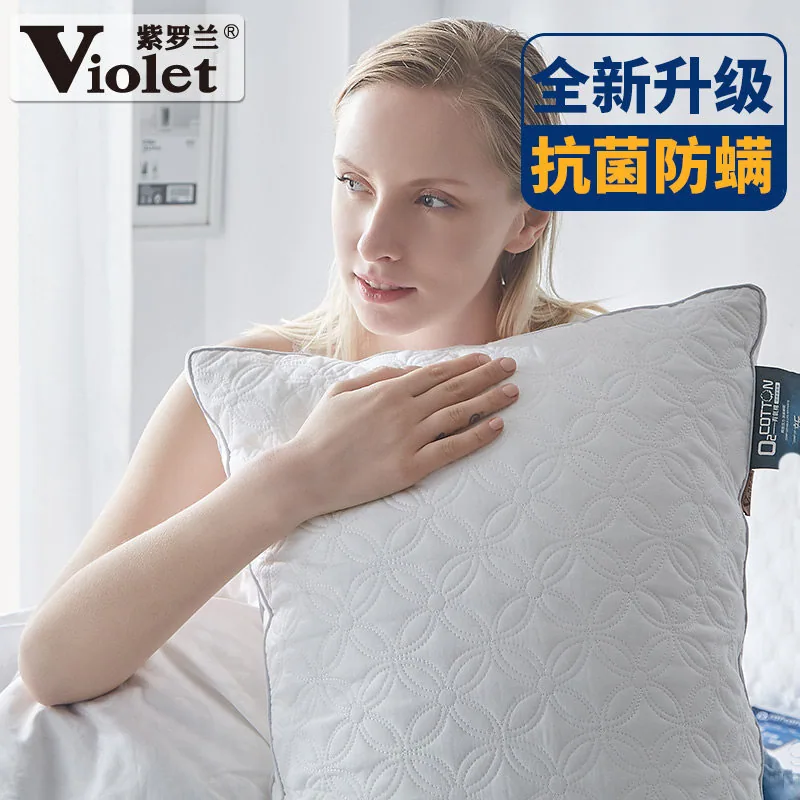 紫罗兰羽丝绒可水洗枕头一对装（细节图 2）