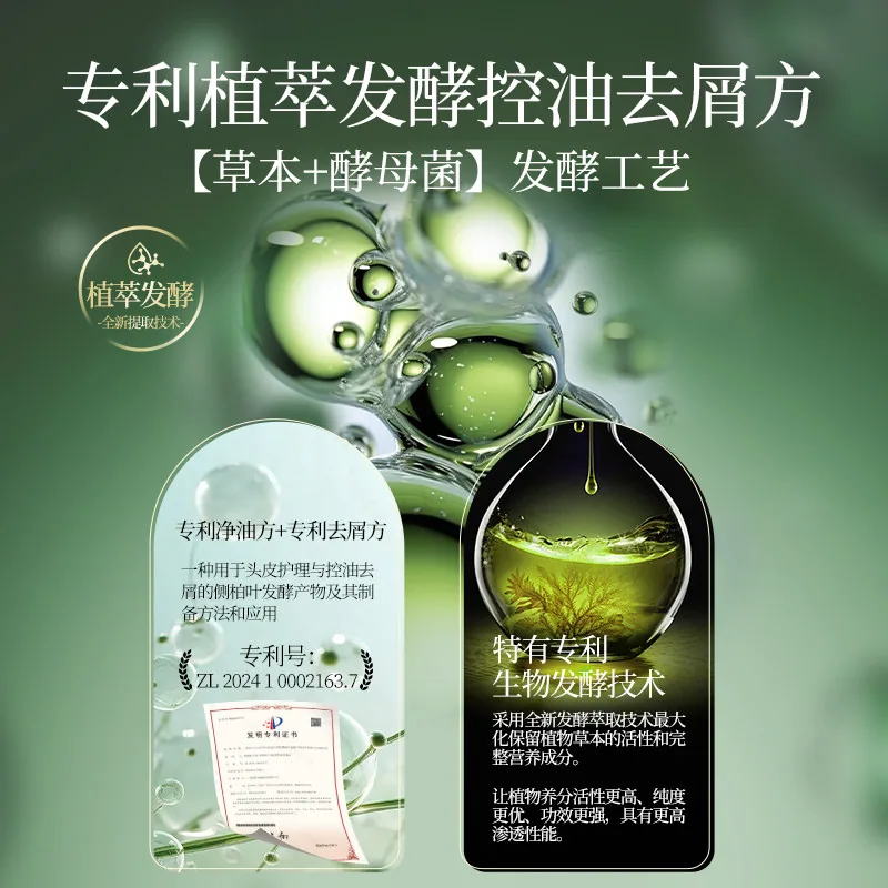 霸王强韧丰盈侧柏叶洗发水500ml三瓶装（细节图 1）
