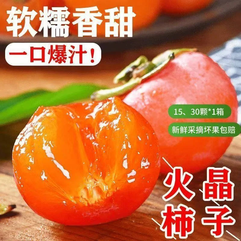 山西火晶柿子24颗大果独立泡沫隔层