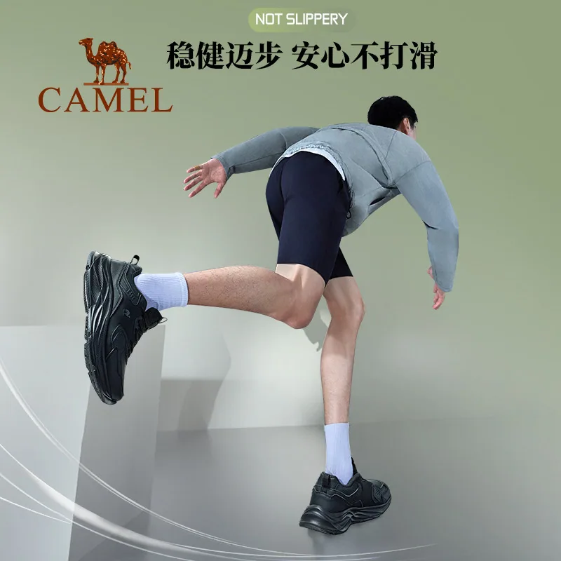 骆驼疾风运动鞋男女款绒面革面网面（细节图 2）