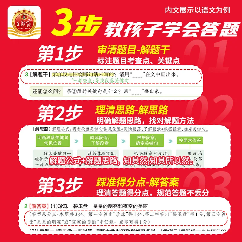 翰扬图书王朝霞小学阅读训练100篇超详解封面（细节图 1）