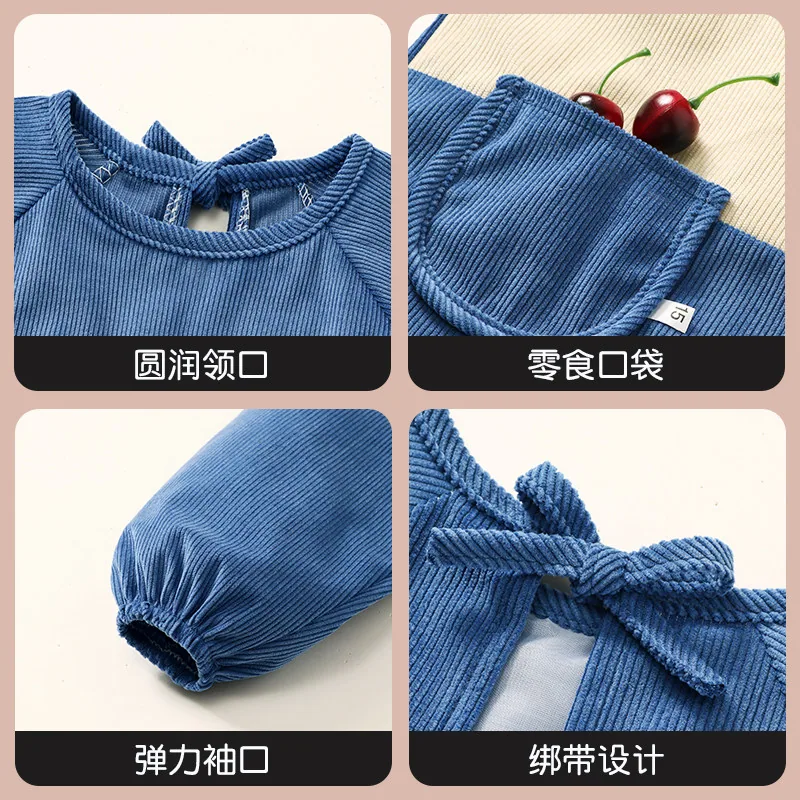 萌森鸭防水防脏儿童罩衣中小童款（细节图 2）