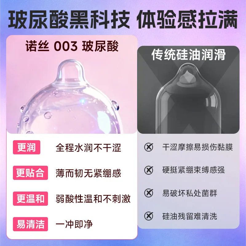 诺丝003超薄避孕套玻尿酸囤货装主图（细节图 1）