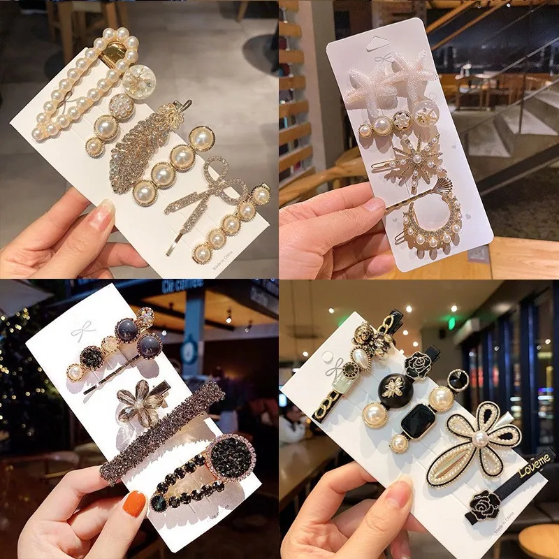 草莓一号羽毛多件套发夹