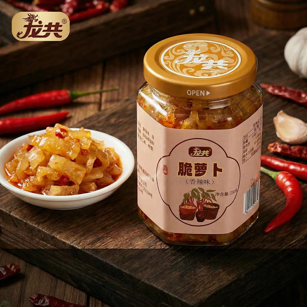 龙共香辣萝卜干下饭菜罐装（细节图 2）