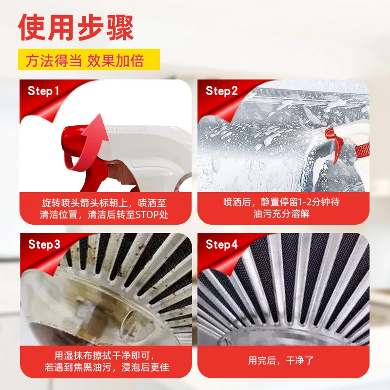 进口大公鸡油烟机清洗剂2瓶装（细节图 2）