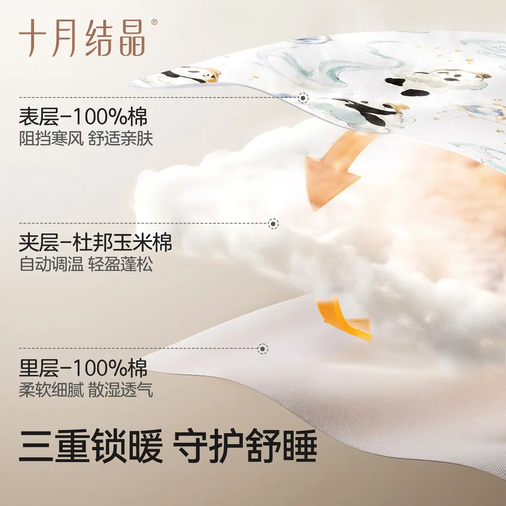 十月结晶婴儿抱被纯棉四季包被（细节图 2）